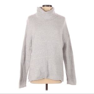 Athleta Grey Wool Blend Turtleneck Sweater
